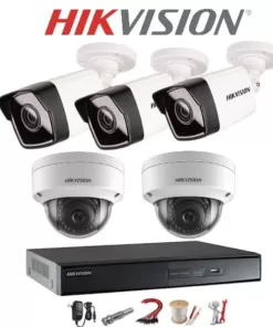 Trọn bộ 5 Camera IP Hikvision 2MP Full HD 1080P